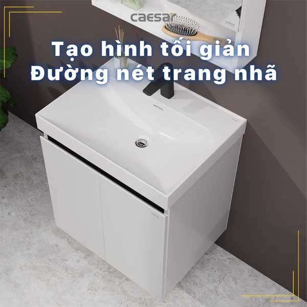 Chậu Rửa Mặt Lavabo Dương Vành CAESAR LF5356