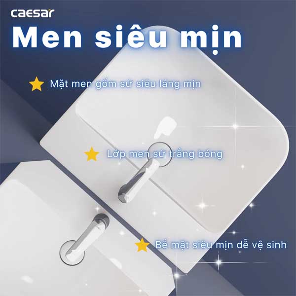 Chậu Rửa Lavabo Treo Tường - Đặt Bàn Caesar LF5370