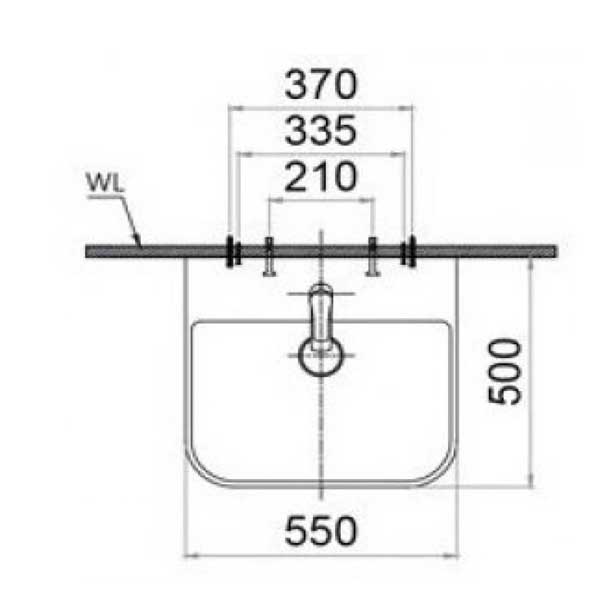 Chậu Rửa Lavabo Treo Tường - Đặt Bàn Caesar LF5370 8 Chậu Rửa Lavabo Treo Tường - Đặt Bàn Caesar LF5370