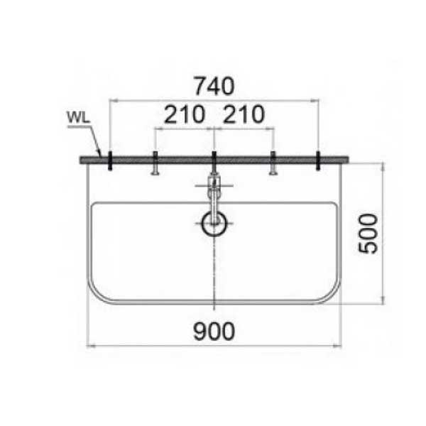Chậu Rửa Lavabo Treo Tường - Đặt Bàn Caesar LF5376 6 Chậu Rửa Lavabo Treo Tường - Đặt Bàn Caesar LF5376