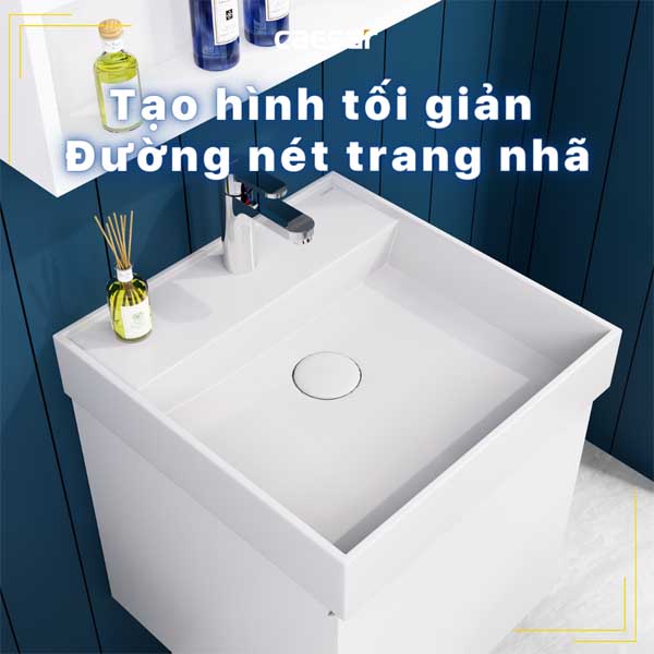 Chậu Rửa Lavabo Treo Tường - Đặt Bàn CAESAR LF5380