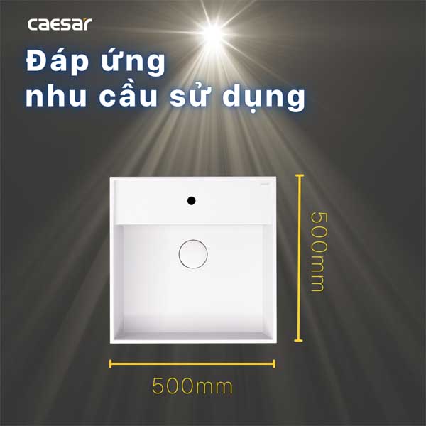 Chậu Rửa Lavabo Treo Tường - Đặt Bàn CAESAR LF5380