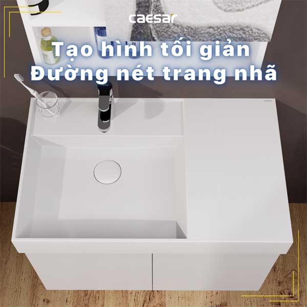 Chậu Rửa Lavabo Treo Tường - Đặt Bàn CAESAR LF5382