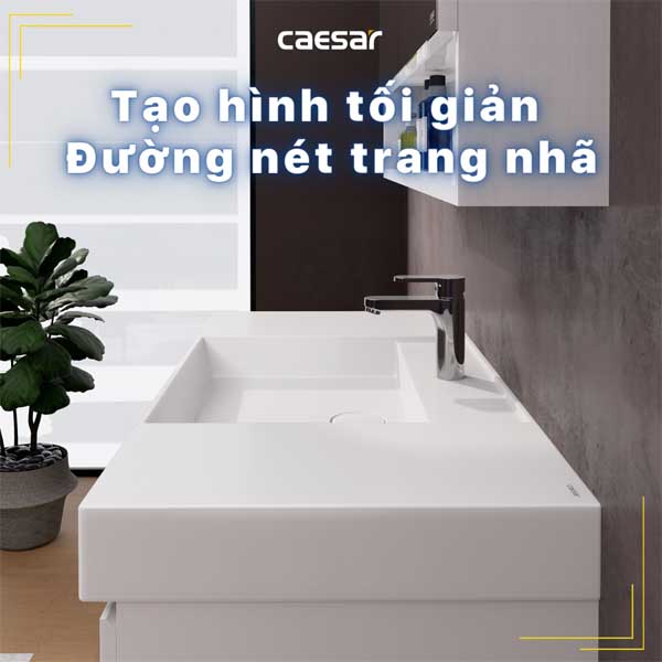 Chậu Rửa Lavabo Treo Tường - Đặt Bàn CAESAR  LF5386