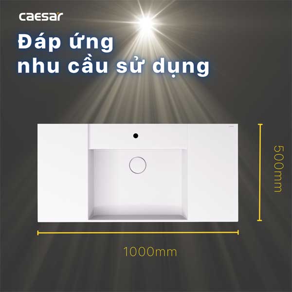 Chậu Rửa Lavabo Treo Tường - Đặt Bàn CAESAR  LF5386