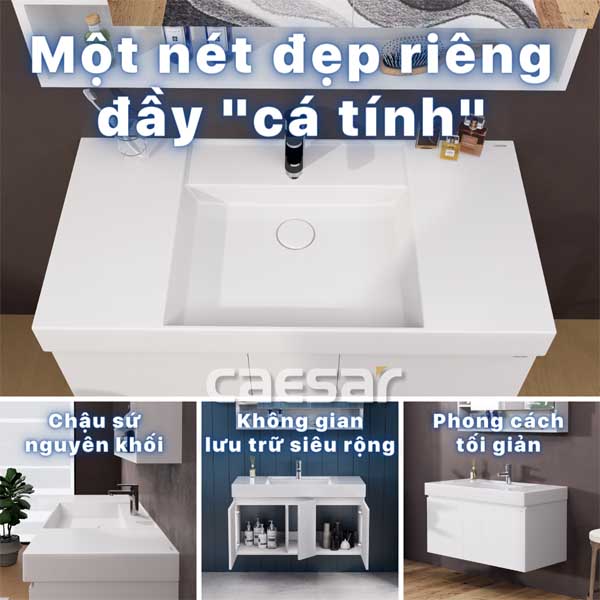 Chậu Rửa Lavabo Treo Tường - Đặt Bàn CAESAR LF5386 8 Chậu Rửa Lavabo Treo Tường - Đặt Bàn CAESAR LF5386