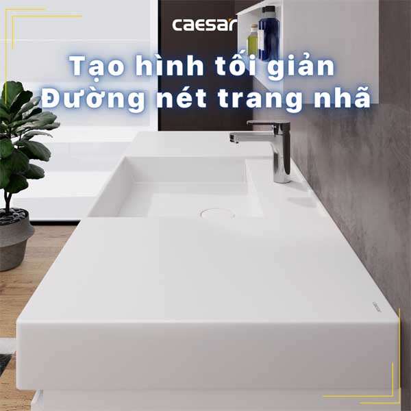 Chậu Rửa Lavabo Treo Tường - Đặt Bàn CAESAR LF5388