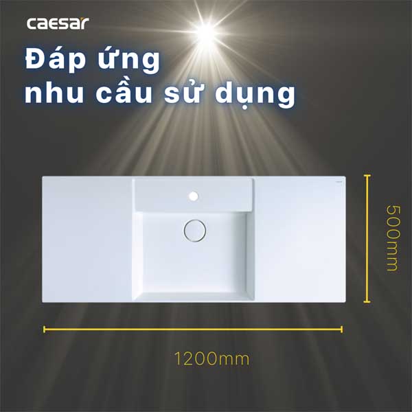 Chậu Rửa Lavabo Treo Tường - Đặt Bàn CAESAR LF5388