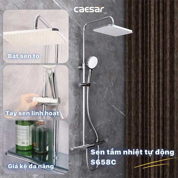 Bộ Sen Cây Nhiệt Độ CAESAR S658C 