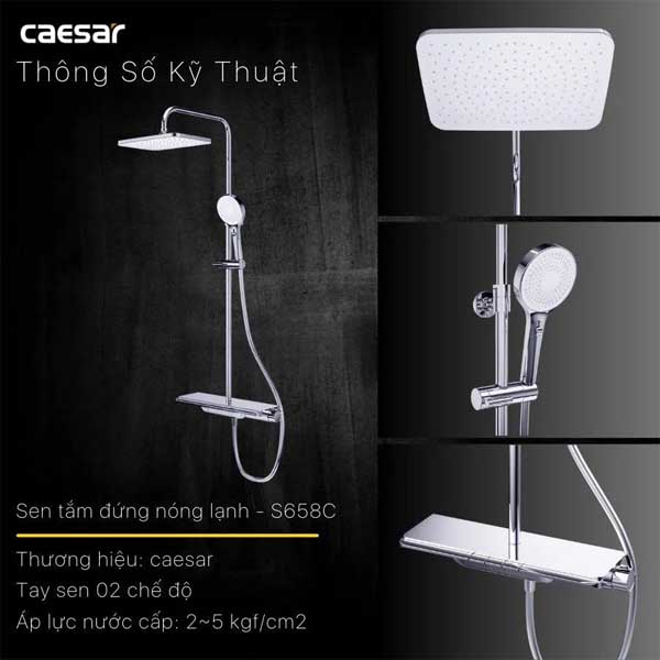 Bộ Sen Cây Nhiệt Độ CAESAR S658C 7 Bộ Sen Cây Nhiệt Độ CAESAR S658C