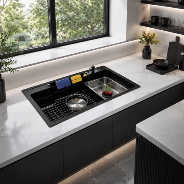 Chậu rửa một hố giật cấp CLASSIC DSG8050 Granit