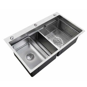 Chậu rửa hai hố cân giật cấp CLASSIC DS8248