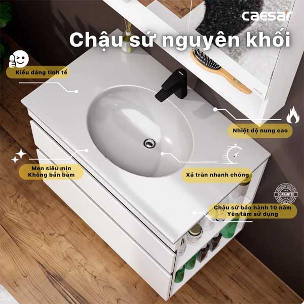 Bộ Tủ Chậu Lavabo Caesar LF5026 + EH15026DDRV