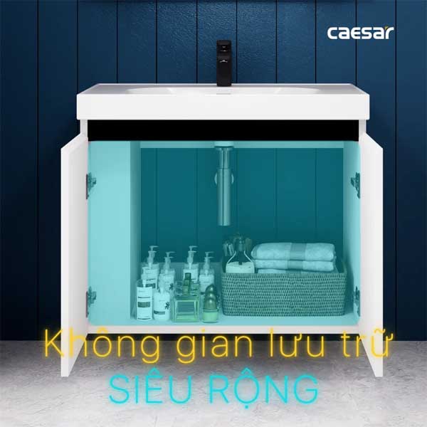 Bộ Tủ Chậu Lavabo Treo Tường Caesar LF5358 + EH15358CLV 