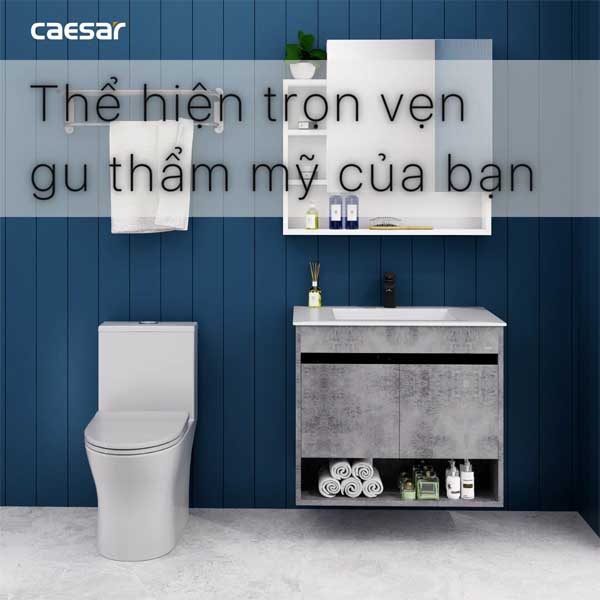 Bộ Tủ Chậu Lavabo Treo Tường Caesar LF5032 + EH05032ASV