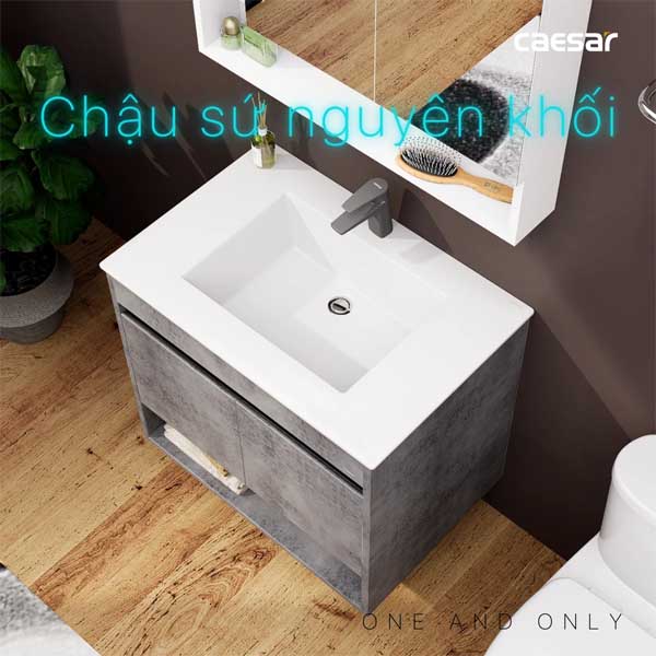 Bộ Tủ Chậu Lavabo Treo Tường Caesar LF5032 + EH05032ASV