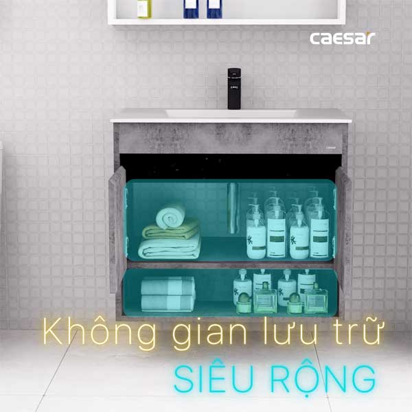 Bộ Tủ Chậu Lavabo Treo Tường Caesar LF5032 + EH05032ASV