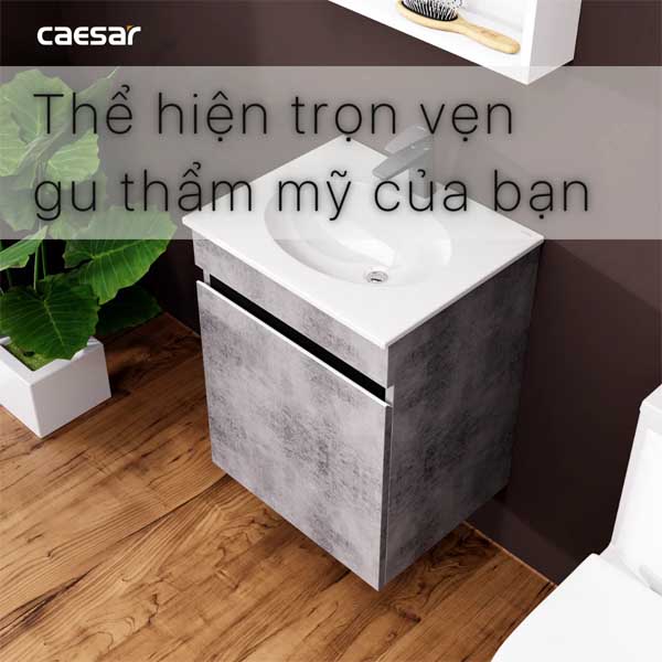 Bộ Tủ Chậu Lavabo Treo Tường Caesar L5022 + EH05022ASV 5 Bộ Tủ Chậu Lavabo Treo Tường Caesar L5022 + EH05022ASV