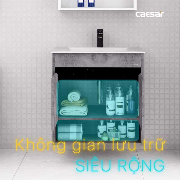 Bộ Tủ Chậu Lavabo Treo Tường Caesar LF5030 + EH05030ASV 