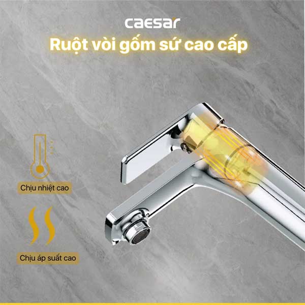 Vòi Lavabo Caesar Nóng Lạnh B500CU 