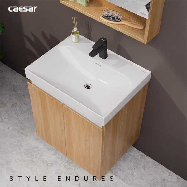 Bộ Tủ Chậu Lavabo Treo Tường Caesar LF5356 + EH15356AW7V