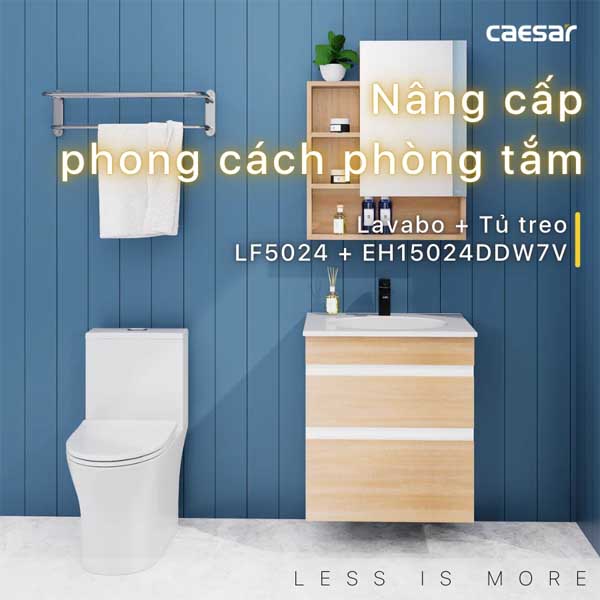 Bộ Tủ Chậu Lavabo LF5024 + EH15024DDW7V 