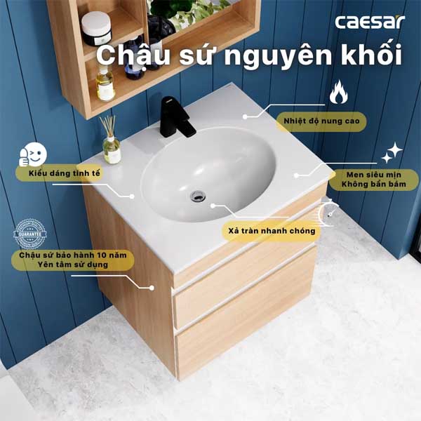 Bộ Tủ Chậu Lavabo LF5024 + EH15024DDW7V 