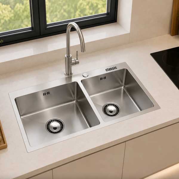 Chậu rửa bát thủ công CLASSIC DS8235
