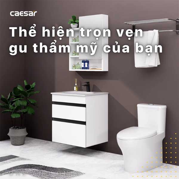 Bộ Tủ Chậu Lavabo Caesar LF5024 + EH15024DDV 