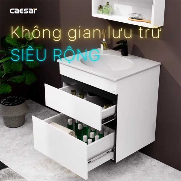 Bộ Tủ Chậu Lavabo Caesar LF5024 + EH15024DDV 