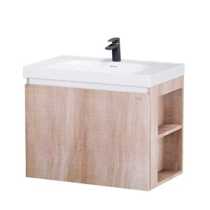 Bộ Tủ Chậu Lavabo Caesar LF5358 + EH15358CRW7V Chữ Nhật