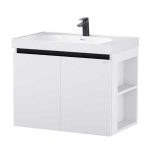 Bộ Tủ Chậu Lavabo Caesar LF5358 + EH15358CRV Chữ Nhật