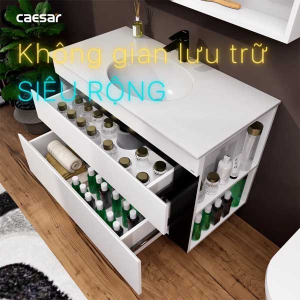 Bộ Tủ Chậu Lavabo Caesar LF5028 + EH15028DDRV