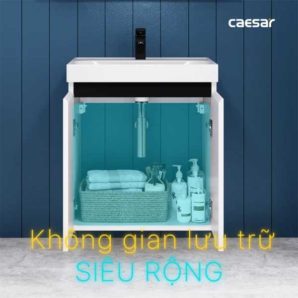 Bộ Tủ Chậu Lavabo Treo Tường Caesar LF5356 + EH15356AV 