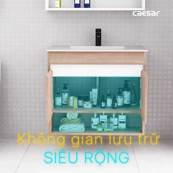 Bộ Tủ Chậu Lavabo Treo Tường Caesar LF5032 + EH15032AW7V