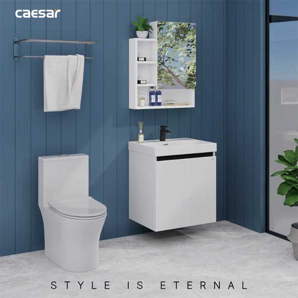Bộ Tủ Chậu Lavabo Treo Tường Caesar LF5356 + EH15356AV 