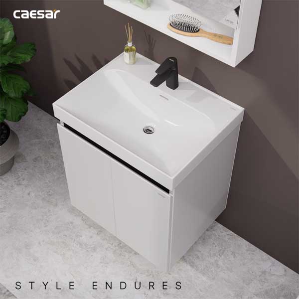 Bộ Tủ Chậu Lavabo Treo Tường Caesar LF5356 + EH15356AV 