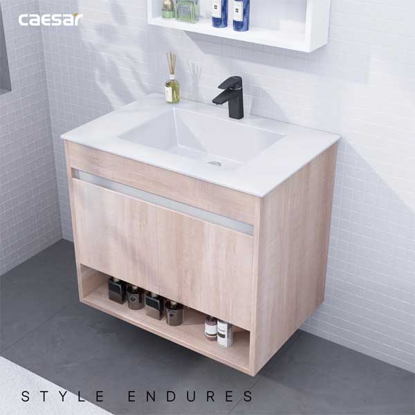 Bộ Tủ Chậu Lavabo Treo Tường Caesar LF5032 + EH15032AW7V