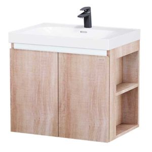 Bộ Tủ Chậu Lavabo Treo Tường Caesar LF5357 + EH15357CRW7V