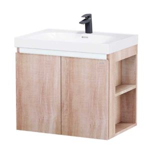 Bộ Tủ Chậu Lavabo Treo Tường Caesar LF5357 + EH15357CRW7V