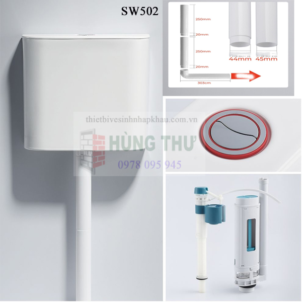 Két treo bằng sứ cho xí xổm SWASS SW502 1 Két treo bằng sứ cho xí xổm SWASS SW502