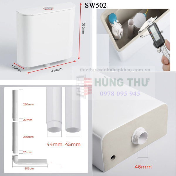 Két treo bằng sứ cho xí xổm SWASS SW502 2 Két treo bằng sứ cho xí xổm SWASS SW502