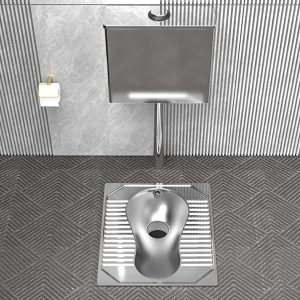 Xí xổm Inox SU 304 + két treo SWASS AC969