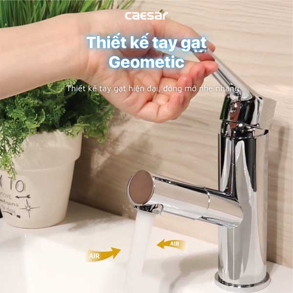 Vòi Lavabo Lạnh Dây Rút Caesar B190C
