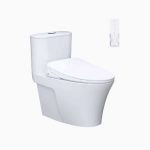 Bồn Cầu 1 Khối Kết Hợp Nắp Rửa Thông Minh Caesar C1395F + TAF710H