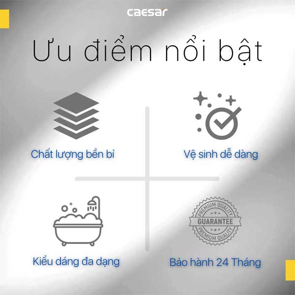 Bồn Tắm Chân Yếm 1,7 Mét Caesar AT0870R