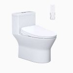 Bồn Cầu 1 Khối Kết Hợp Nắp Rửa Thông Minh Caesar C1374F + TAF710H