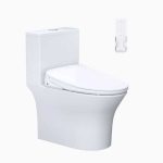 Bồn Cầu 1 Khối Kết Hợp Nắp Rửa Thông Minh Caesar C1391F + TAF710H