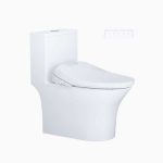 Bồn Cầu 1 Khối Nắp Điện Tử Caesar C1391F + TAF610H