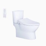 Bồn Cầu 1 Khối Kết Hợp Nắp Rửa Thông Minh Caesar CD1320 + TAF512H
